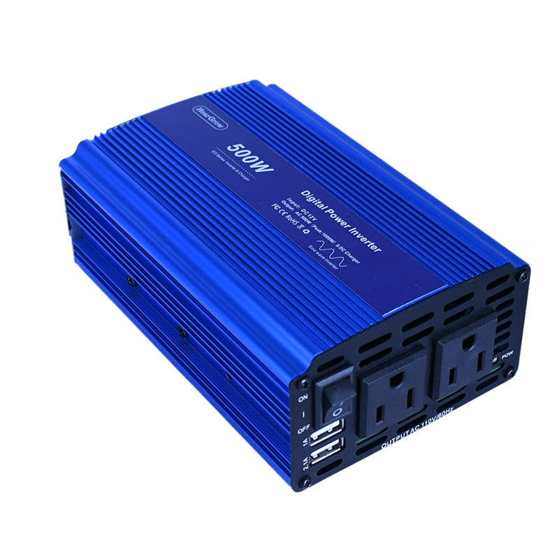 500W纯正弦波逆变器家用储能电源转换器12V24V48V转110V220V